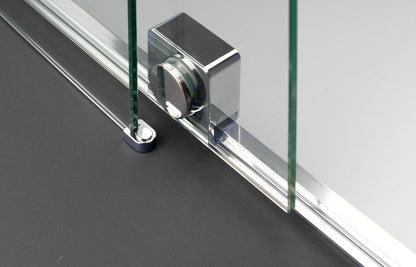 Shower wall, walk-in, 140 cm - sliding