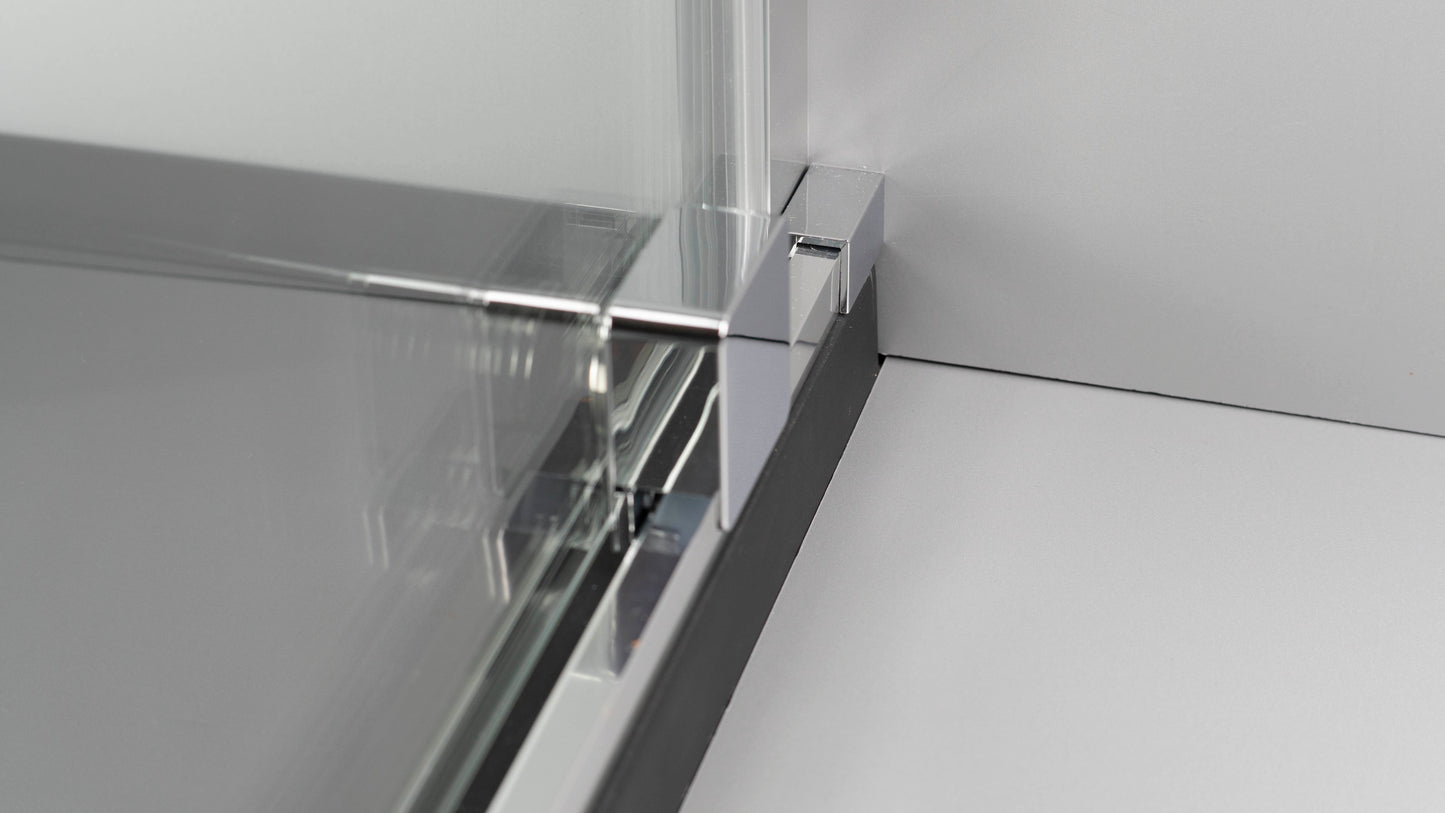 Shower wall, walk-in, 90 cm - sliding