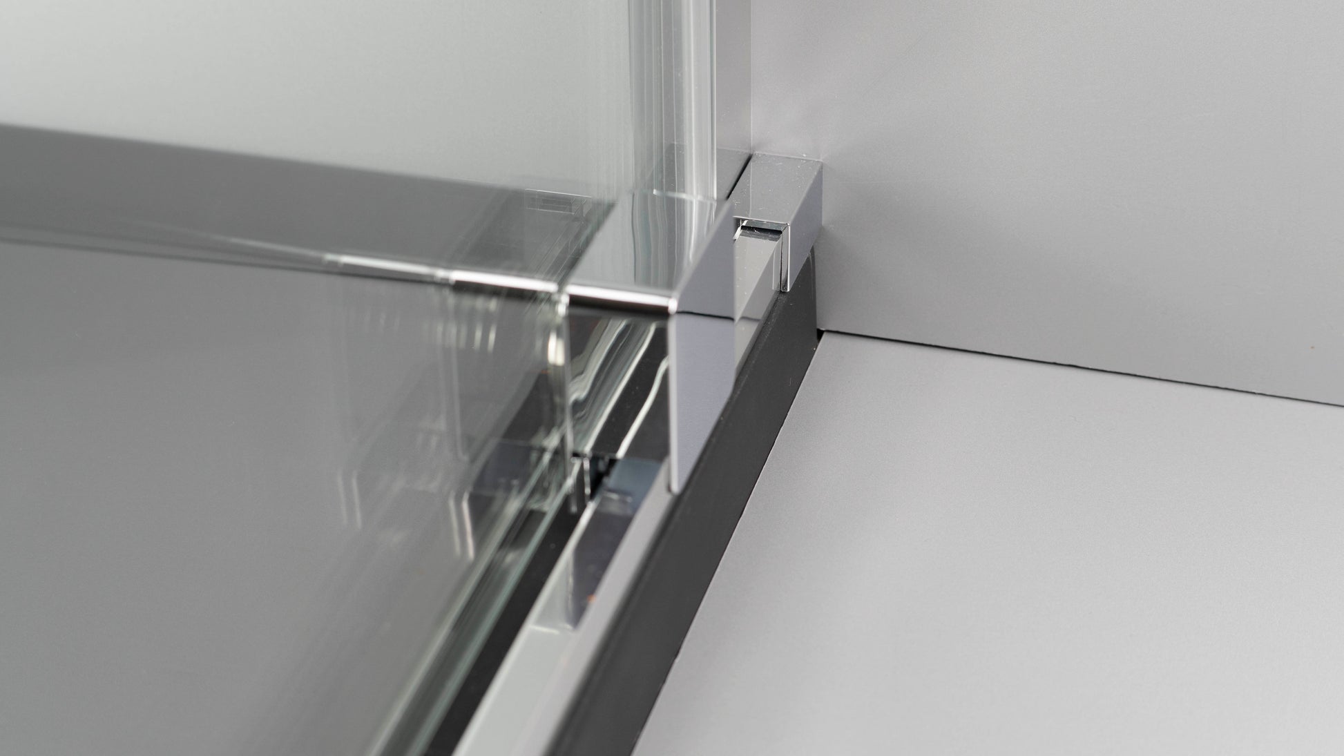 Shower wall, walk-in, 90 cm - sliding