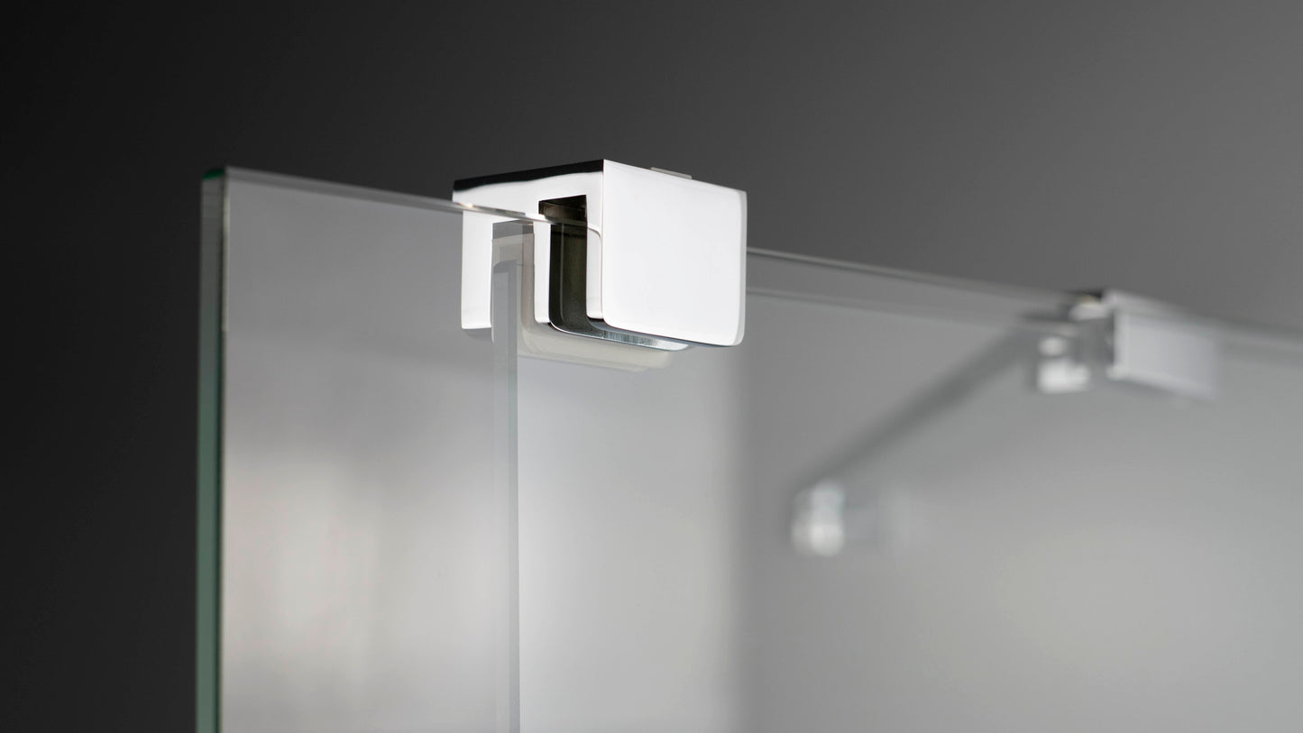 Shower wall, walk-in, 140 cm - sliding