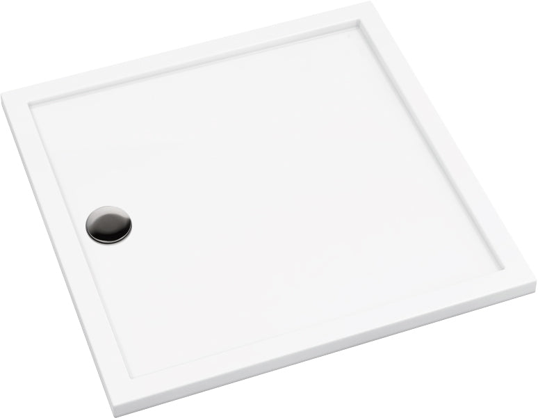Acrylic shower tray, square, 80 cm