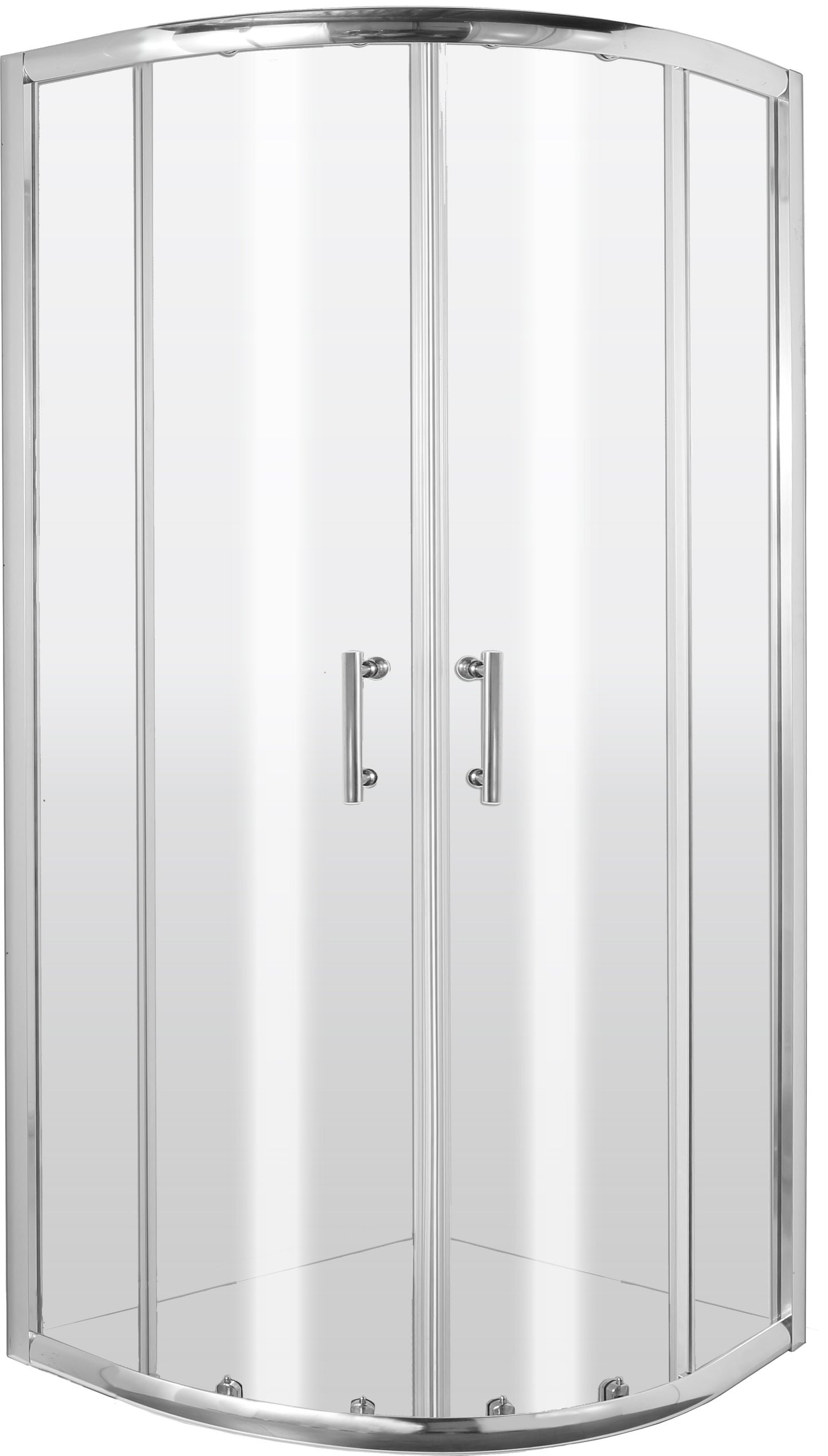Shower cabin, half round, 80 cm