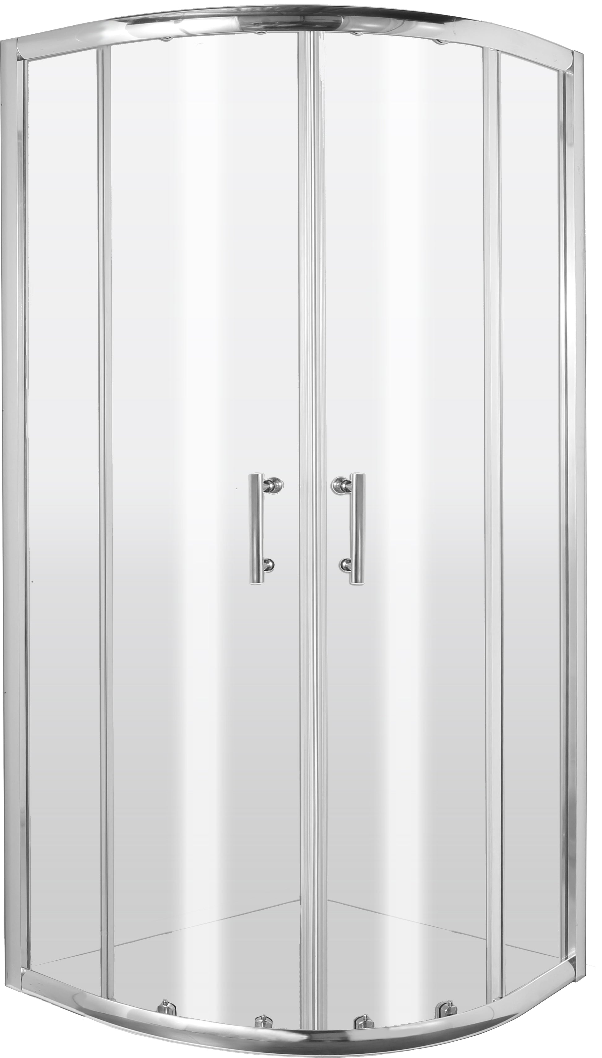 Shower cabin, half round, 80 cm
