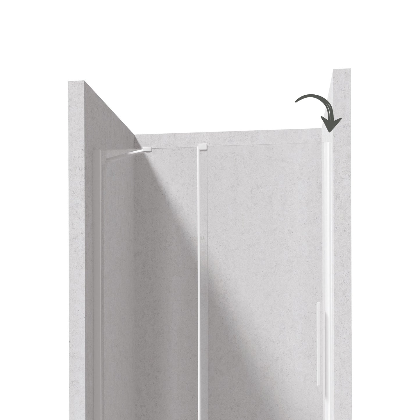 Profile for recessed door, Prizma system
