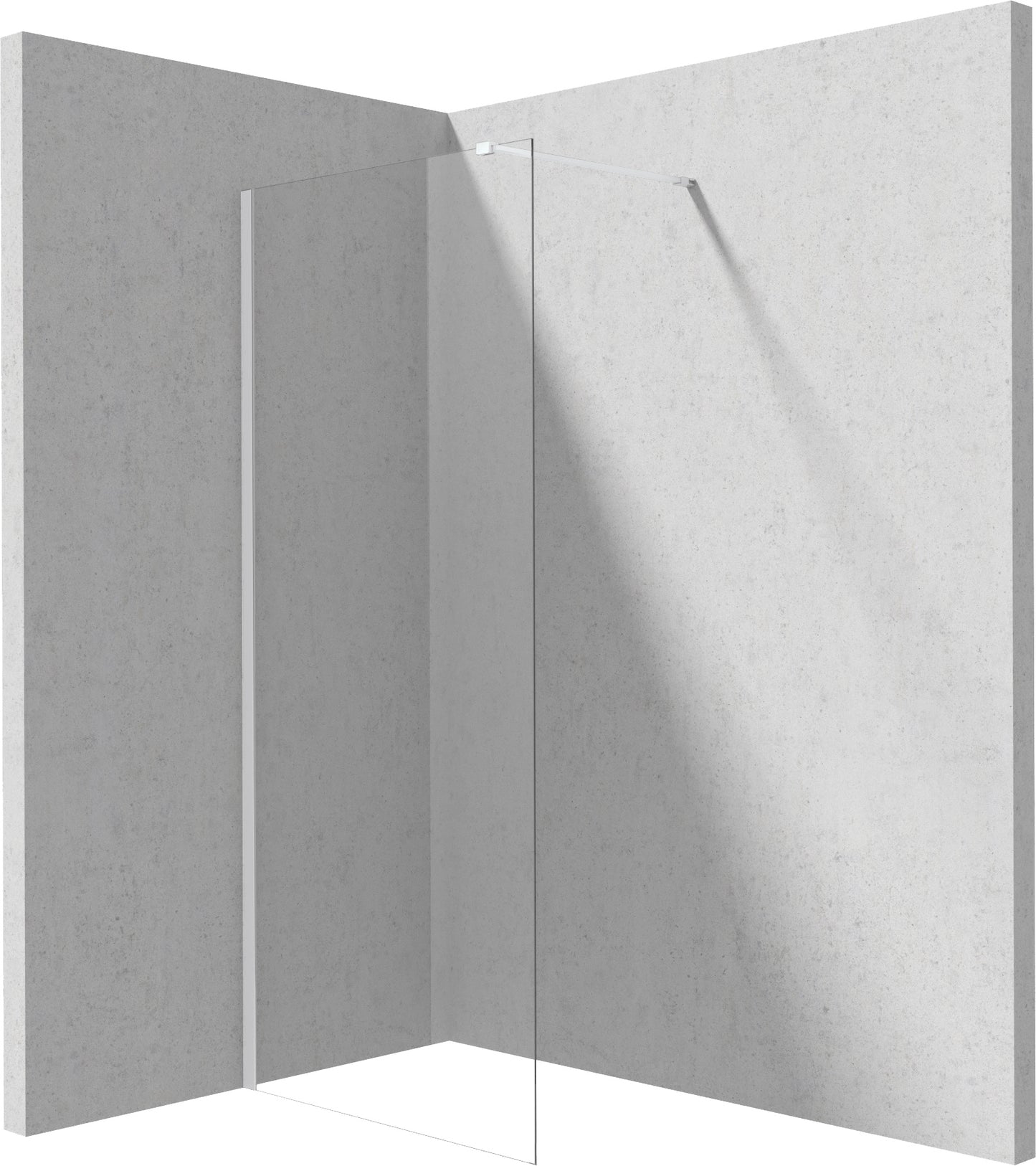 Shower wall, walk-in, 80 cm