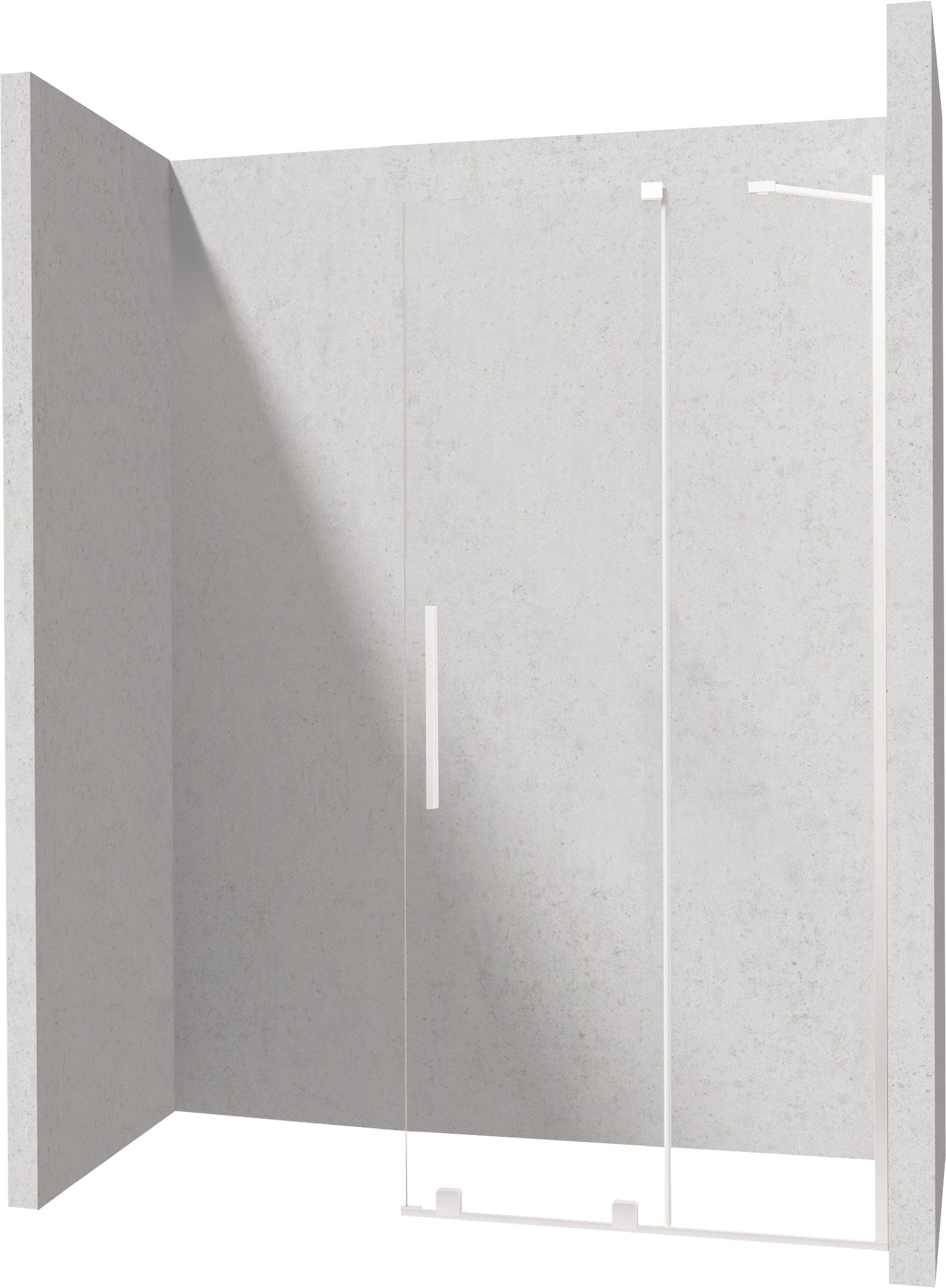 Shower wall, walk-in, 120 cm - sliding