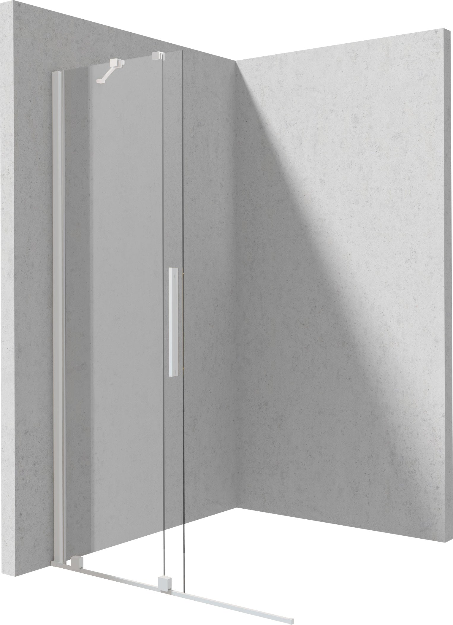 Shower wall, walk-in, 80 cm - sliding