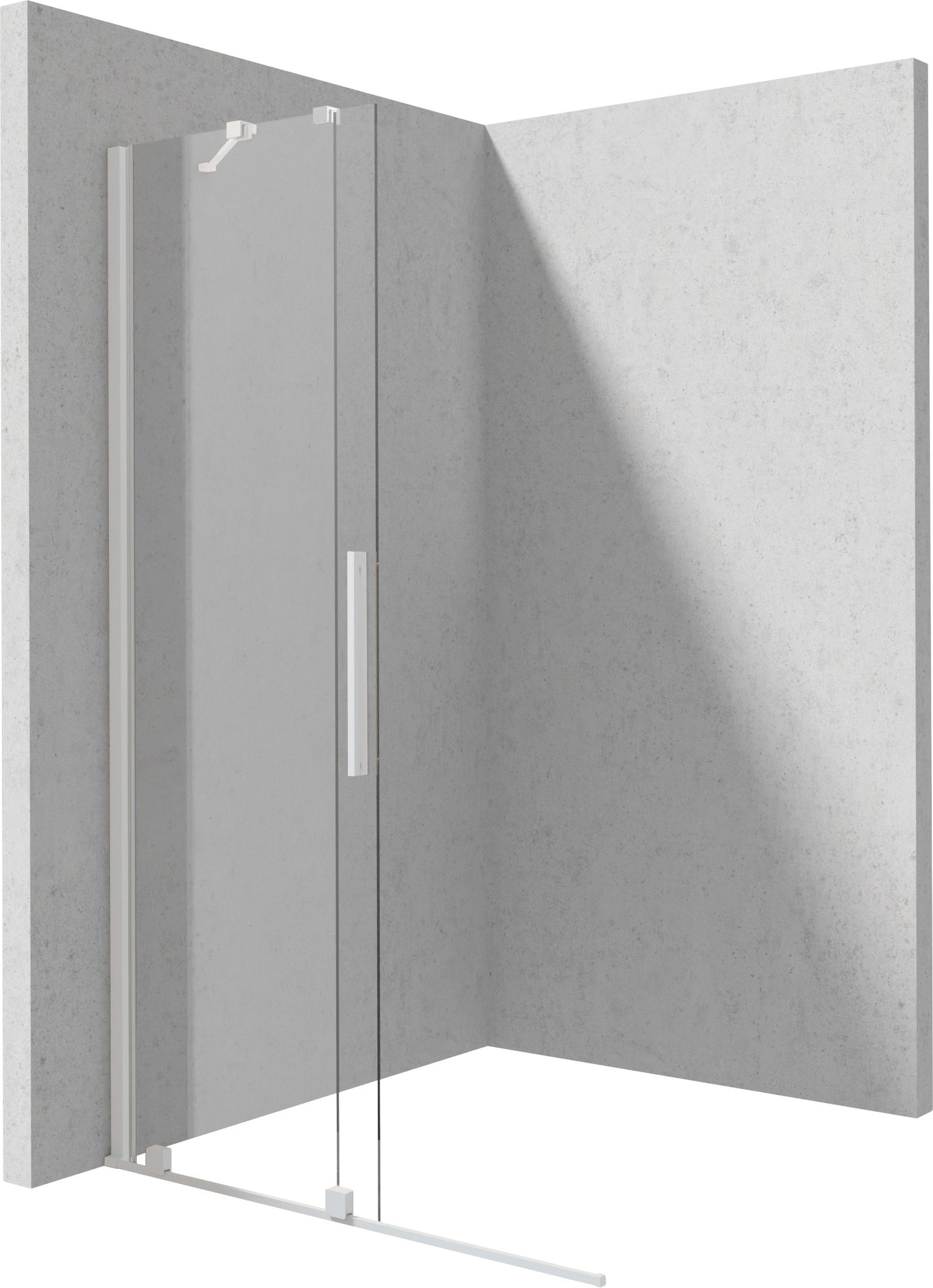 Shower wall, walk-in, 140 cm - sliding