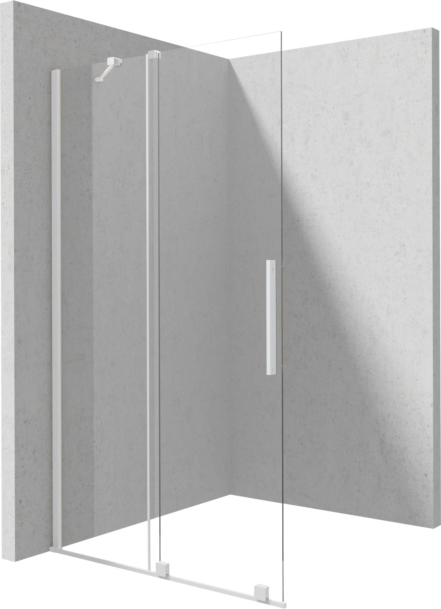 Shower wall, walk-in, 100 cm - sliding