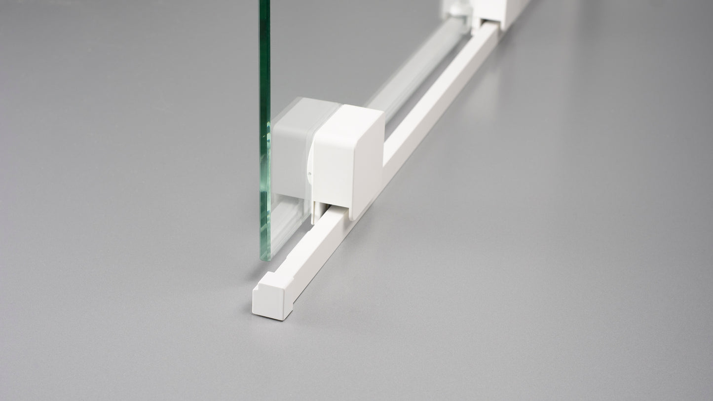 Shower wall, walk-in, 140 cm - sliding