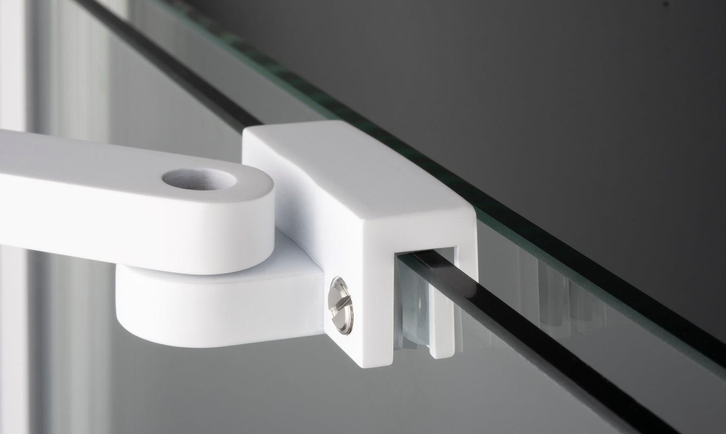 Shower wall, walk-in, 90 cm - sliding