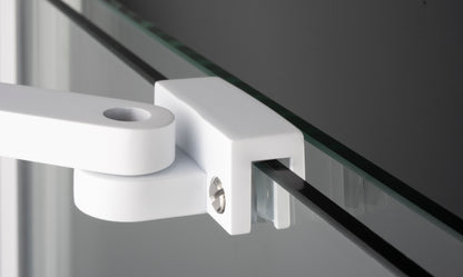 Shower wall, walk-in, 140 cm - sliding