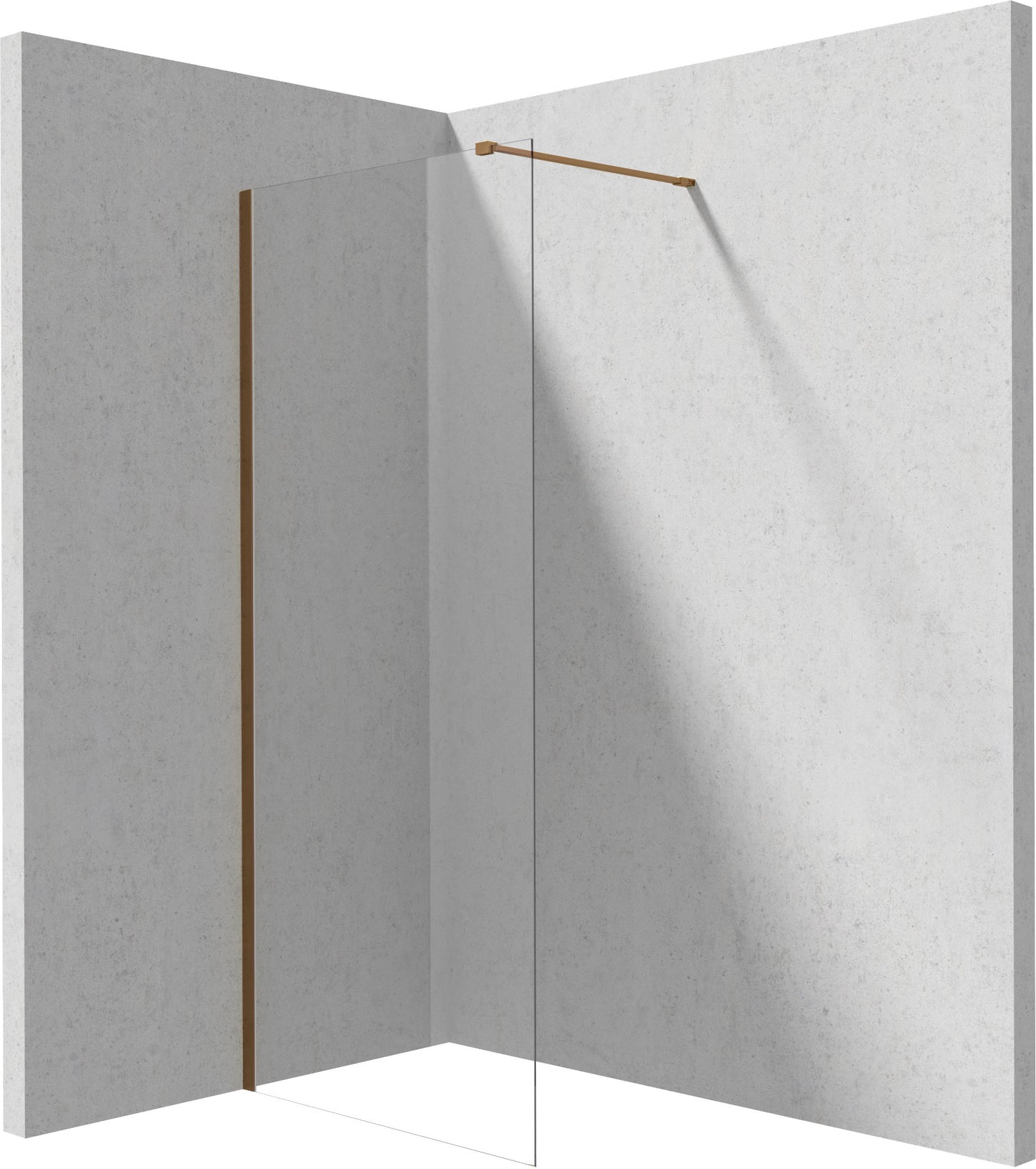 Shower wall, walk-in, 80 cm