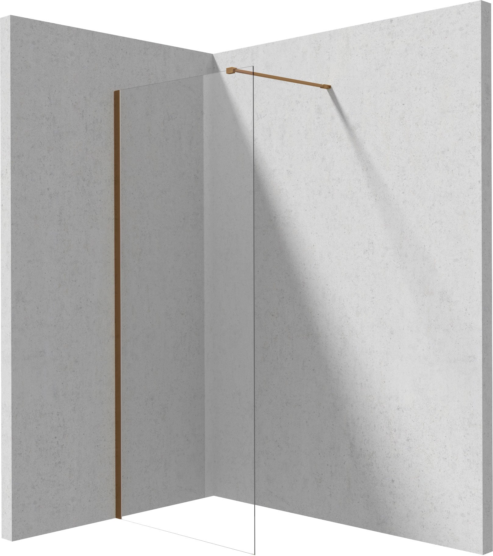 Shower wall, walk-in, 90 cm