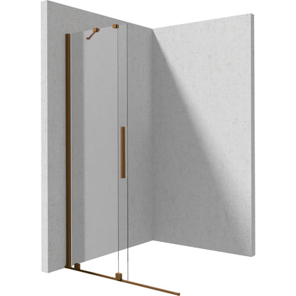 Shower wall, walk-in, 90 cm - sliding