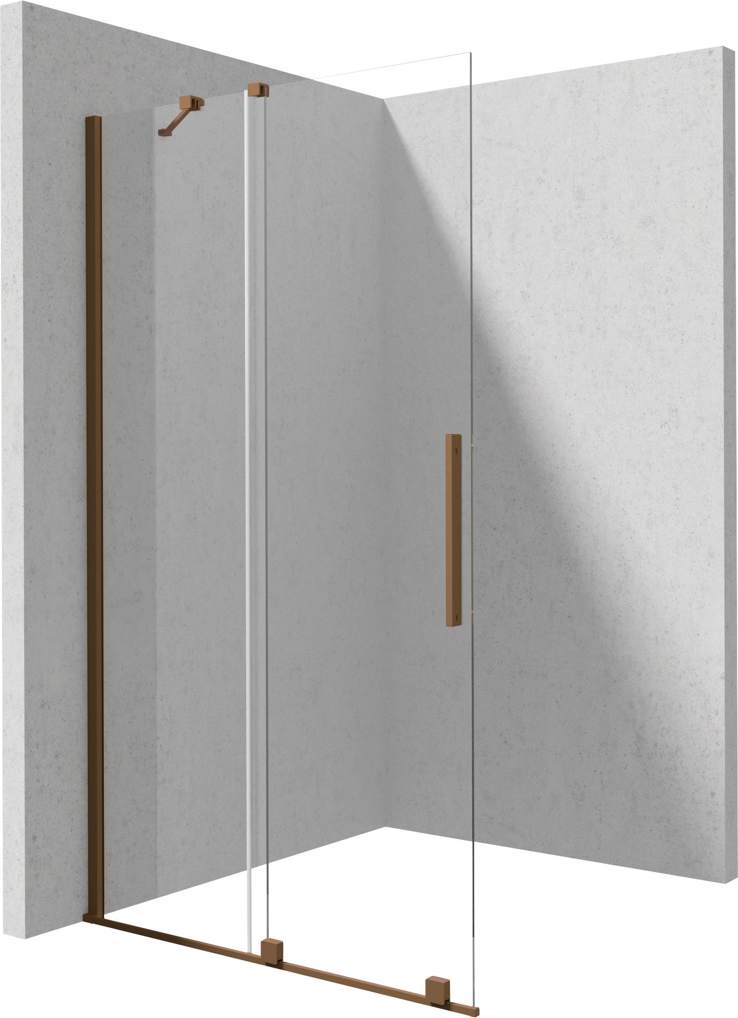 Shower wall, walk-in, 100 cm - sliding