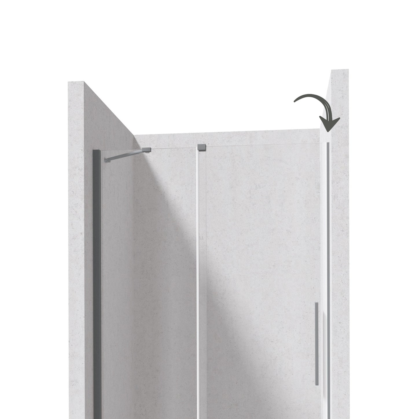 Profile for recessed door, Prizma system