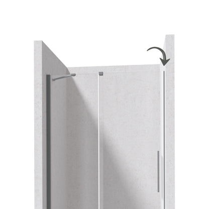Profile for recessed door, Prizma system