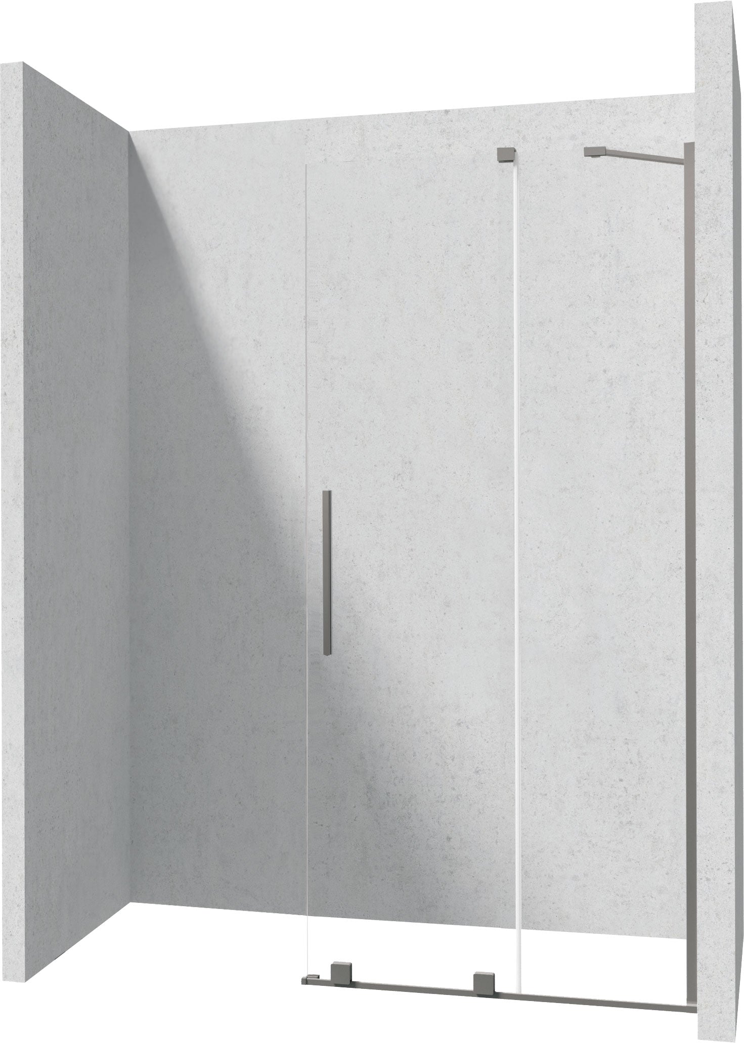 Shower wall, walk-in, 100 cm - sliding