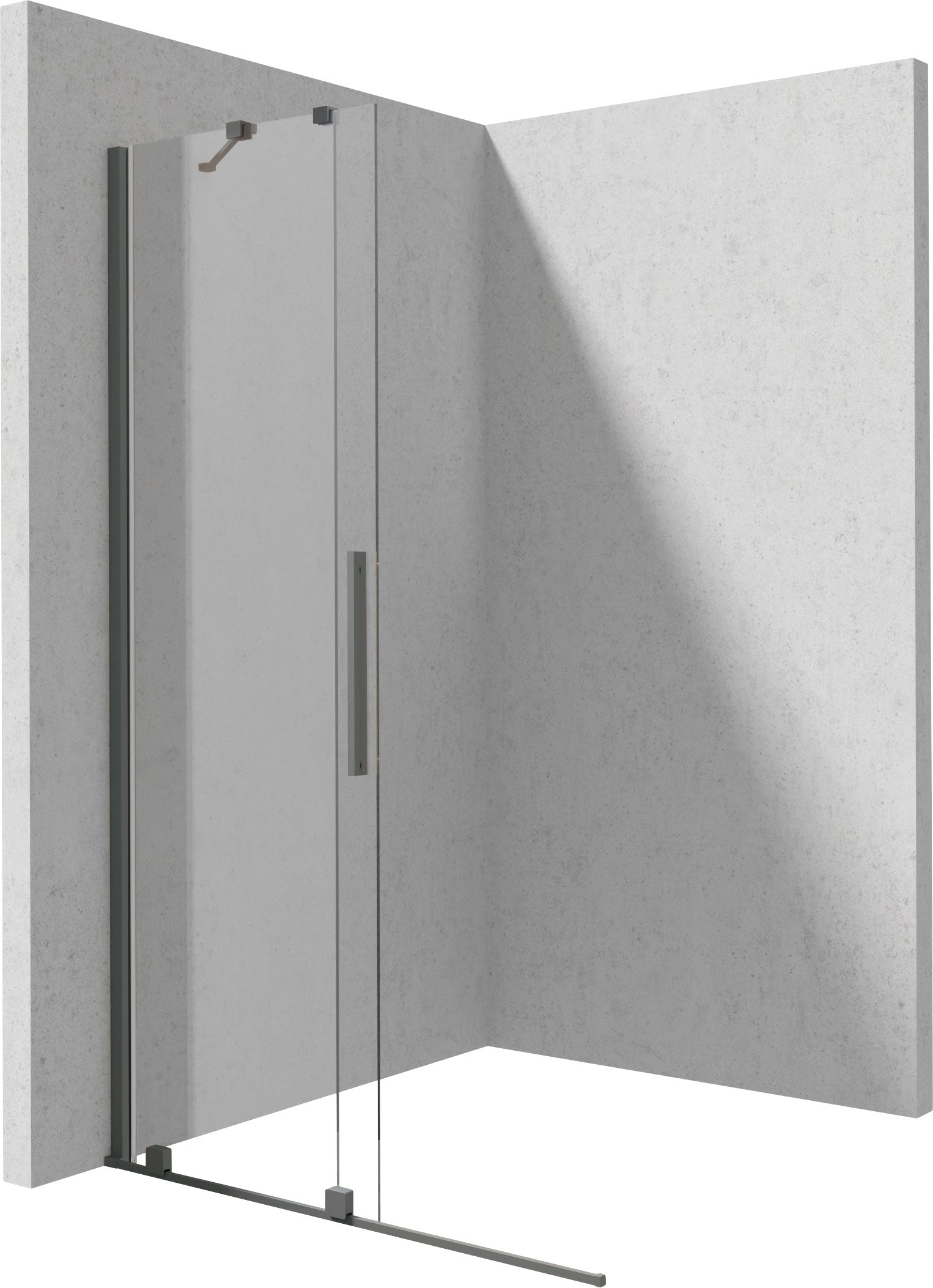 Shower wall, walk-in, 120 cm - sliding