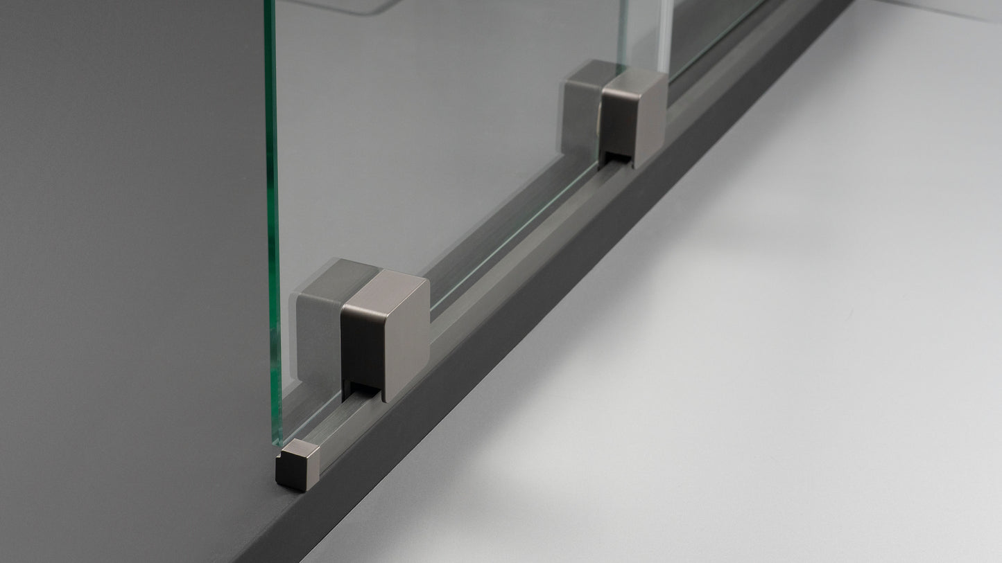 Shower wall, walk-in, 90 cm - sliding