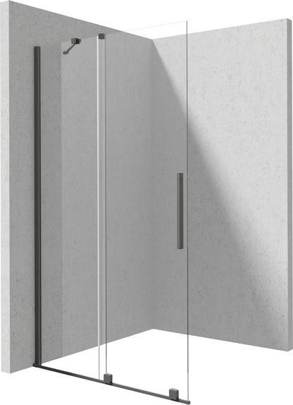 Shower wall, walk-in, 120 cm - sliding