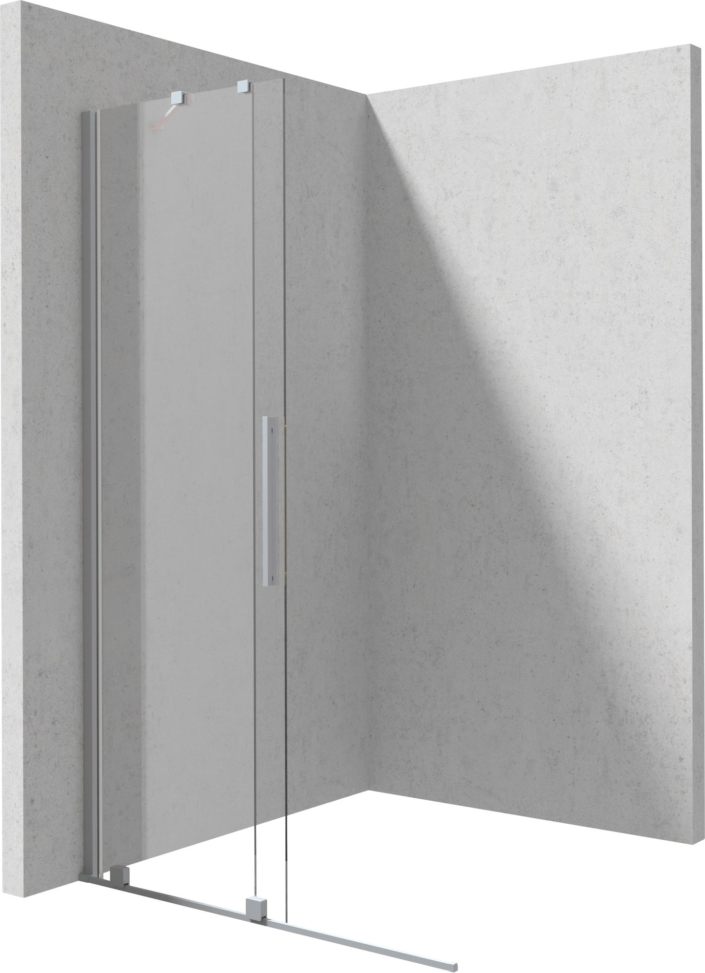 Shower wall, walk-in, 90 cm - sliding