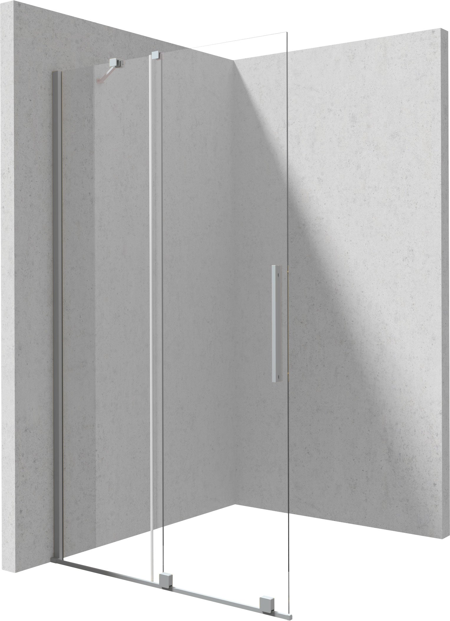 Shower wall, walk-in, 100 cm - sliding