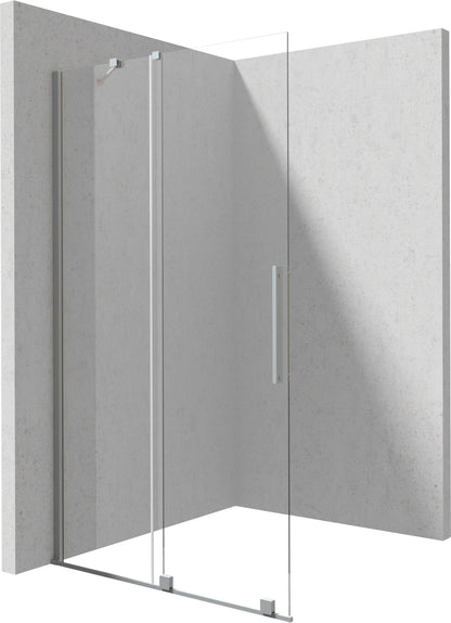Shower wall, walk-in, 100 cm - sliding