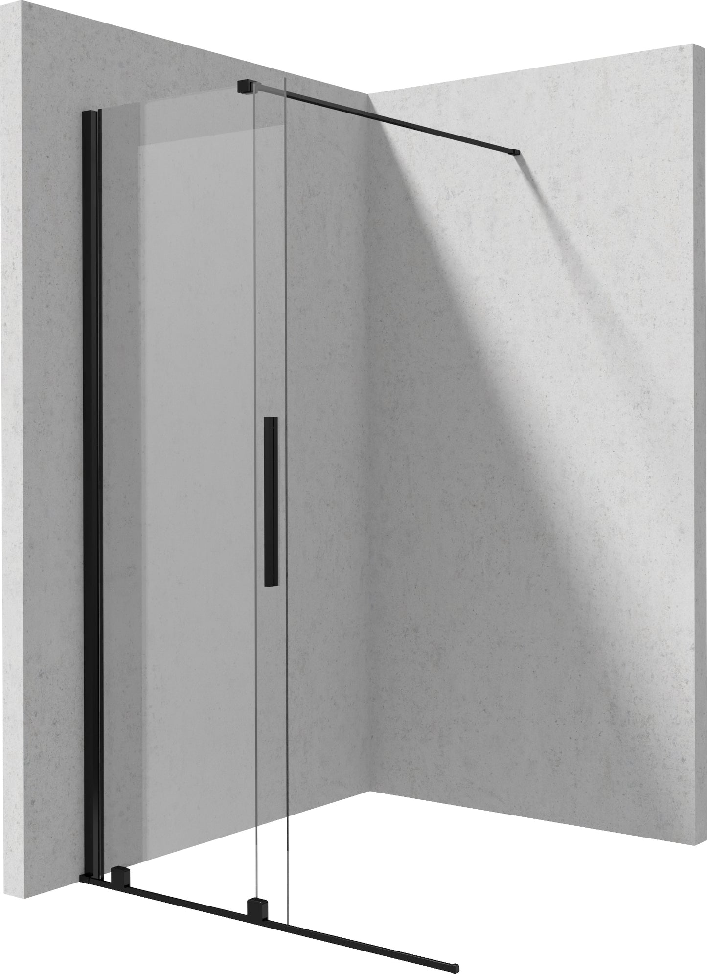 Shower wall, walk-in, 100 cm - sliding