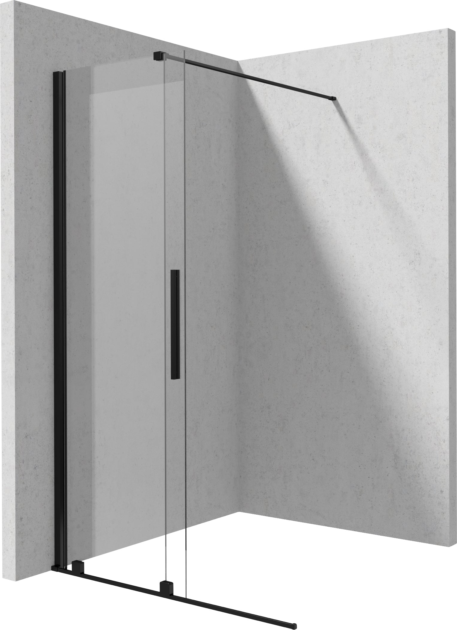 Shower wall, walk-in, 100 cm - sliding