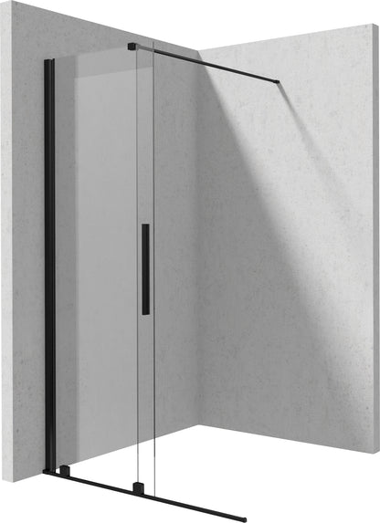 Shower wall, walk-in, 100 cm - sliding