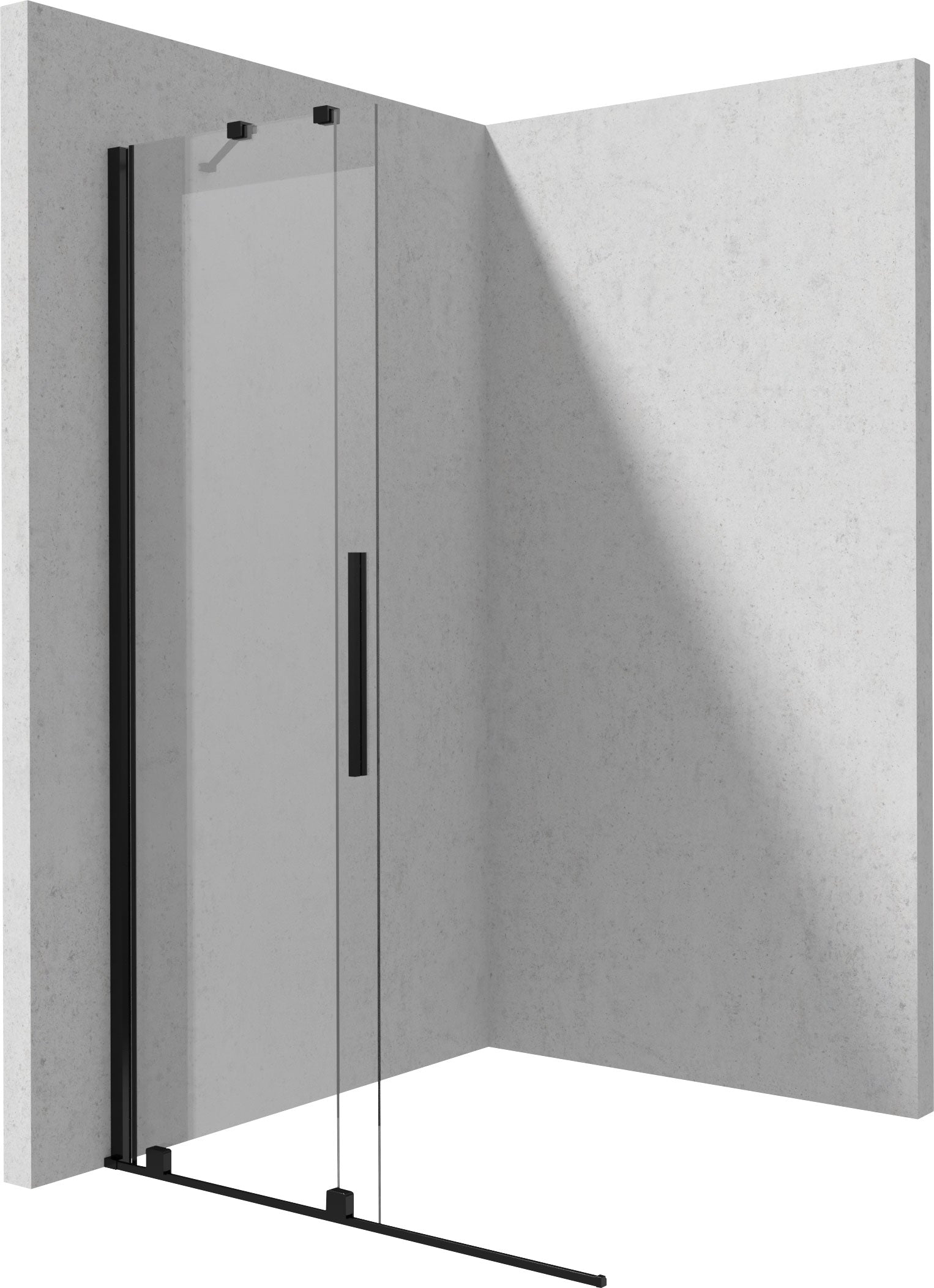 Shower wall, walk-in, 100 cm - sliding