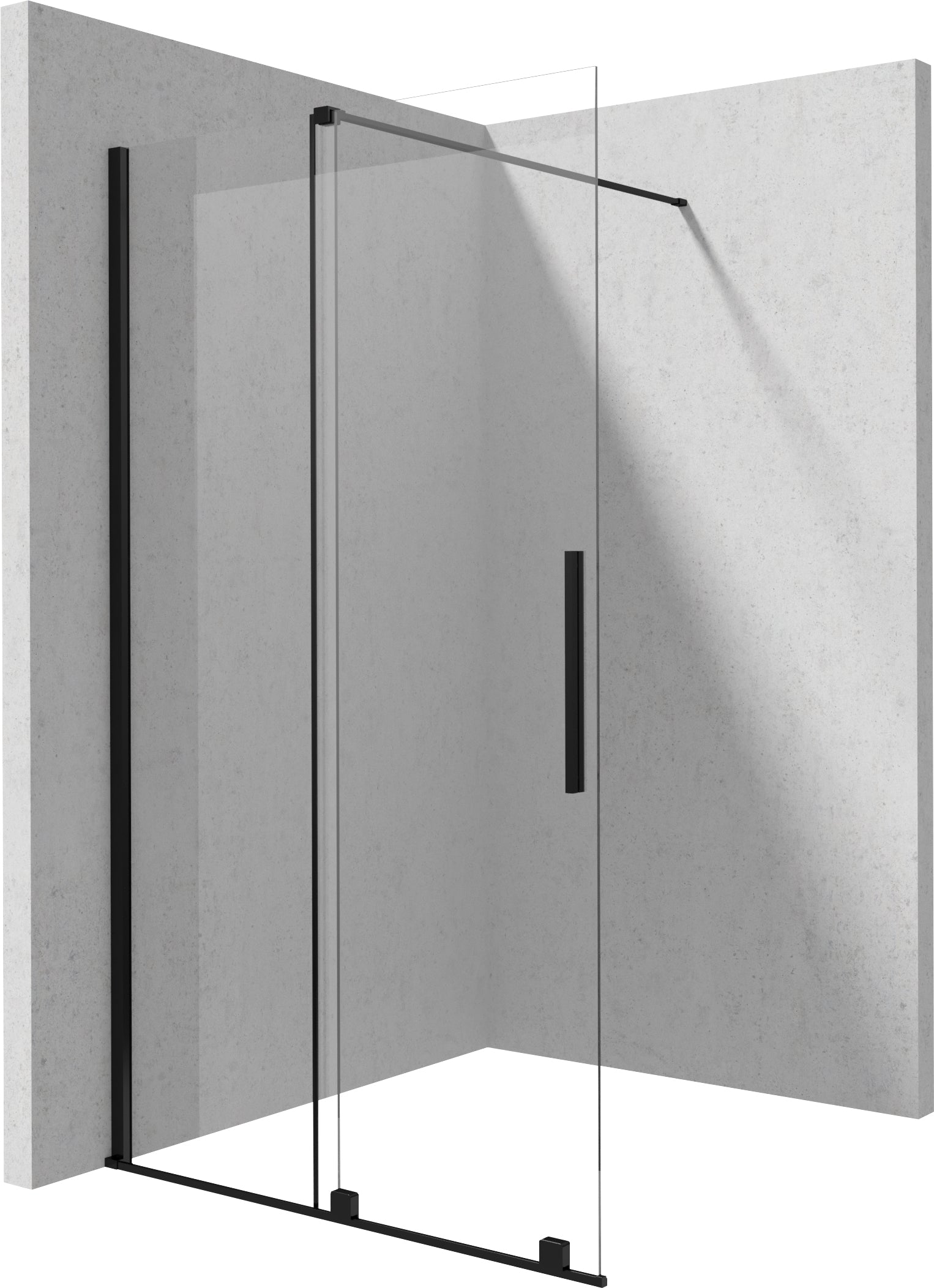 Shower wall, walk-in, 100 cm - sliding
