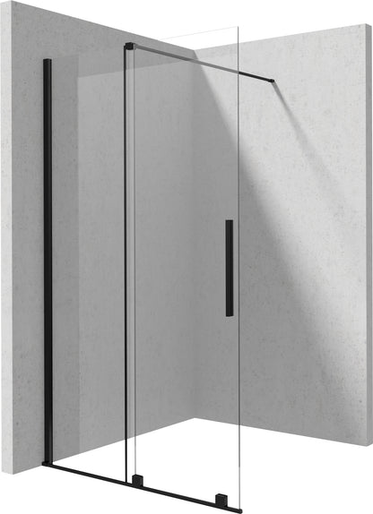 Shower wall, walk-in, 100 cm - sliding