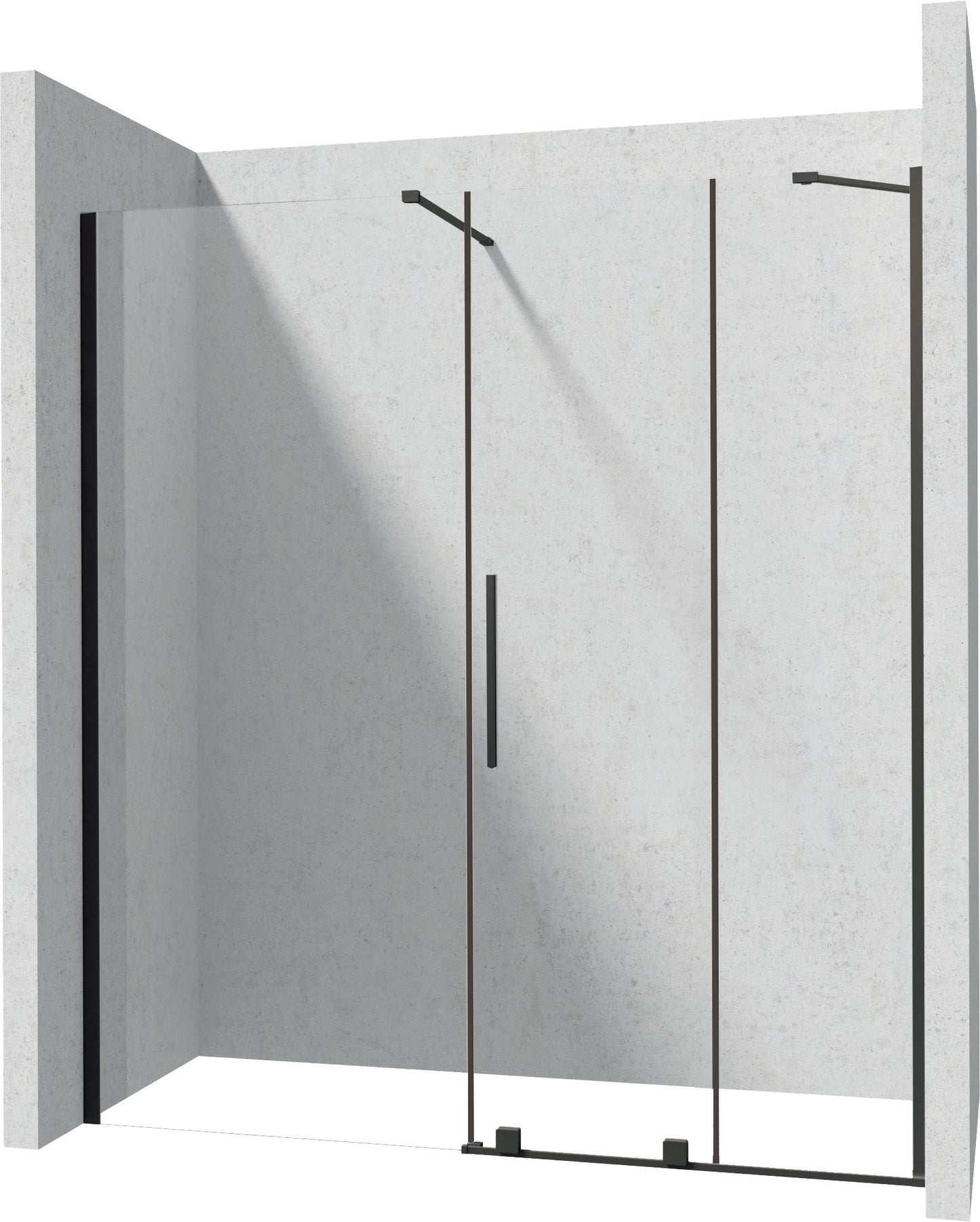 Shower wall, walk-in, 100 cm - sliding