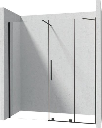 Shower wall, walk-in, 90 cm - sliding
