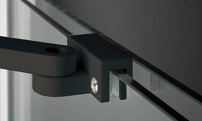 Shower wall, walk-in, 140 cm - sliding