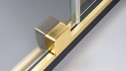 Shower wall, walk-in, 140 cm - sliding