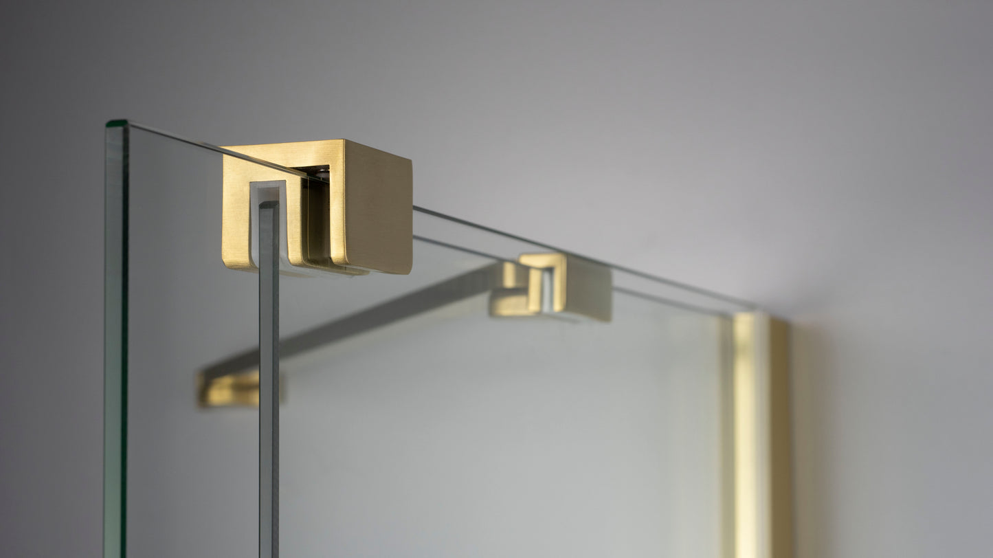 Shower wall, walk-in, 90 cm - sliding