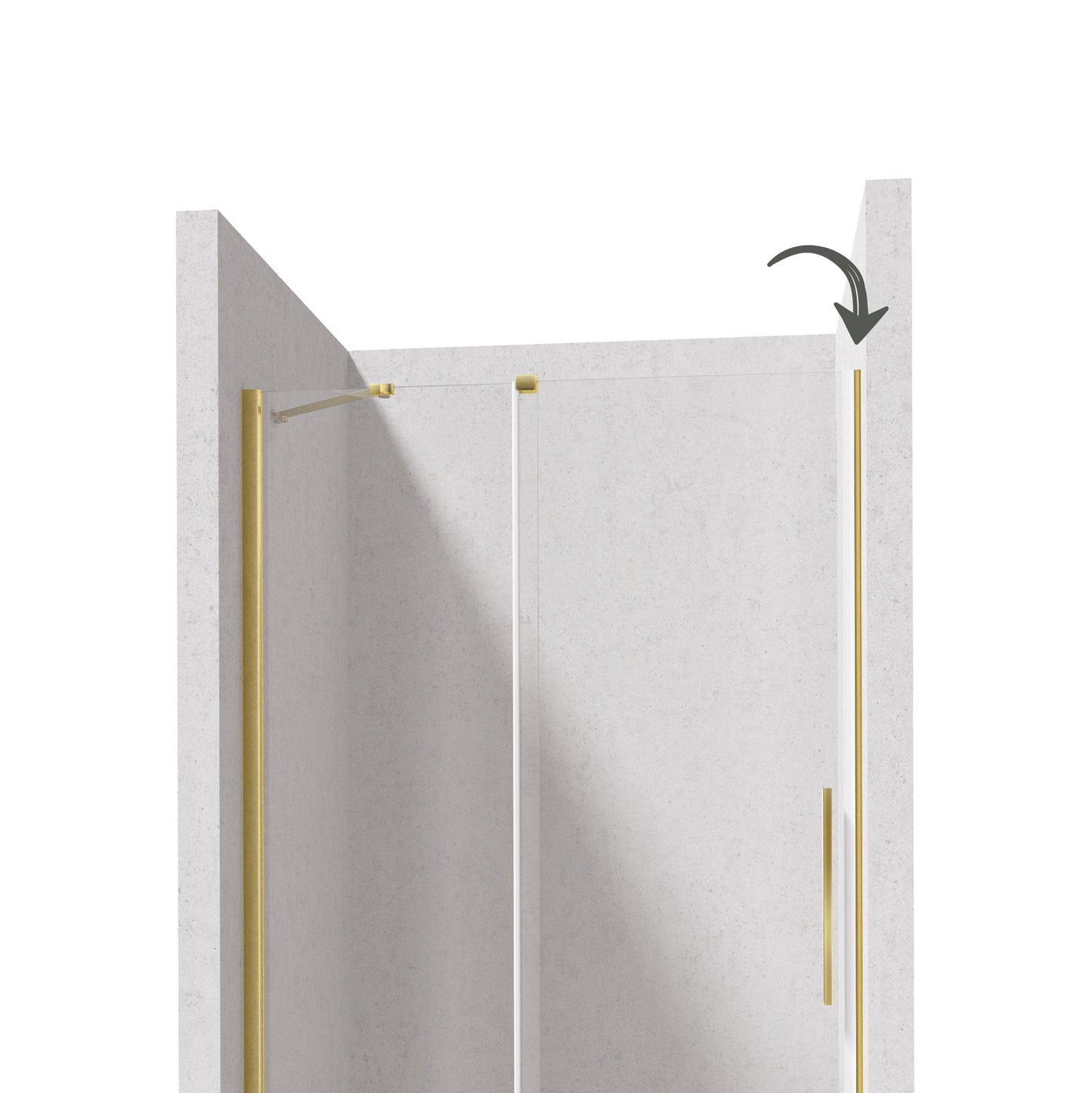 Profile for recessed door, Prizma system