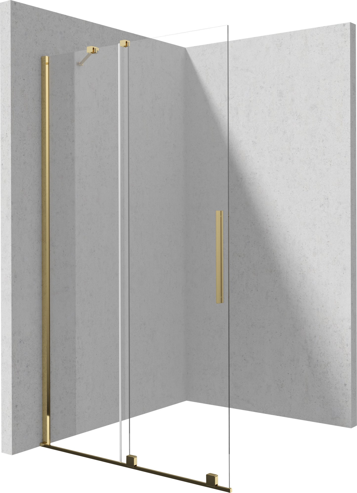 Shower wall, walk-in, 120 cm - sliding
