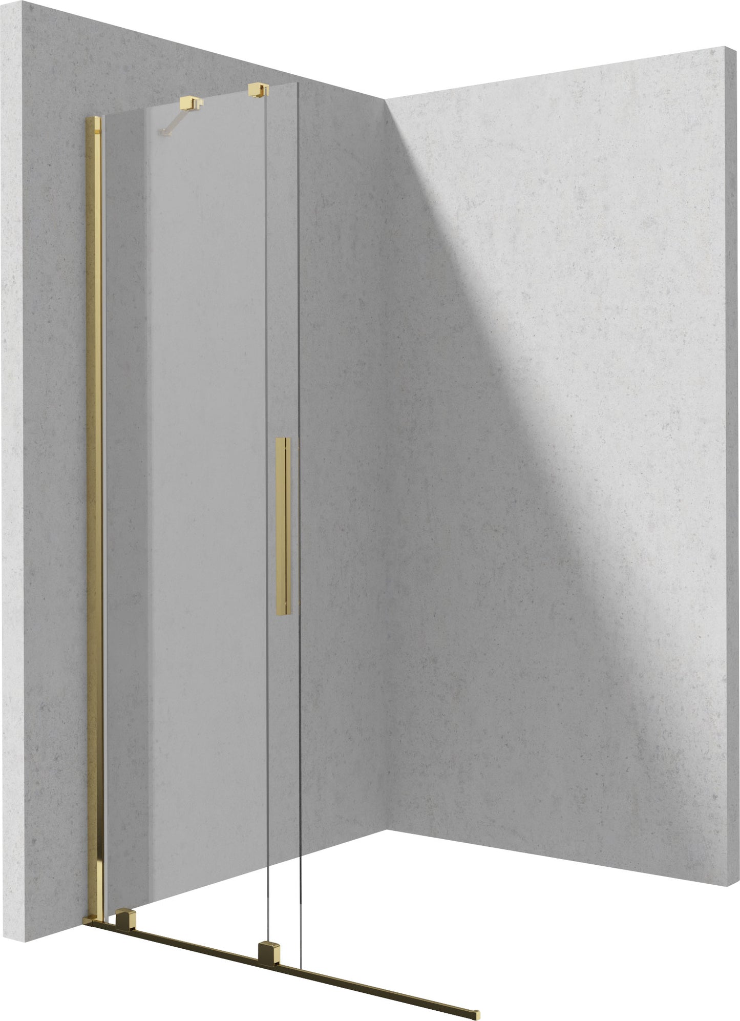 Shower wall, walk-in, 100 cm - sliding