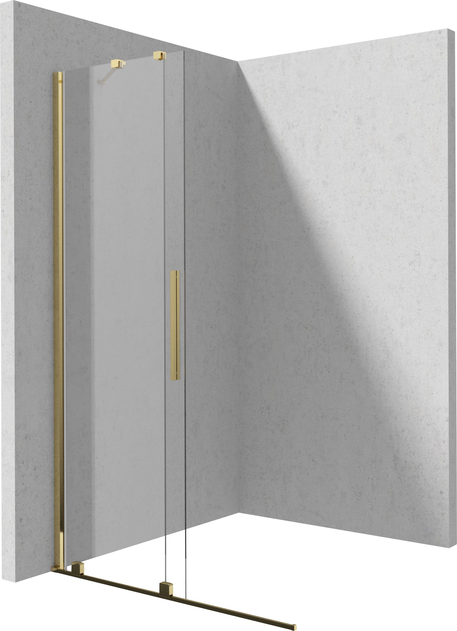 Shower wall, walk-in, 80 cm - sliding