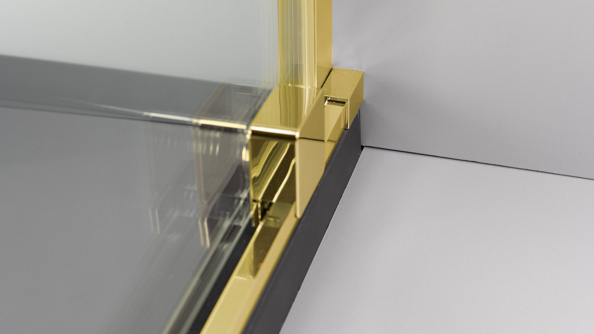 Shower wall, walk-in, 90 cm - sliding