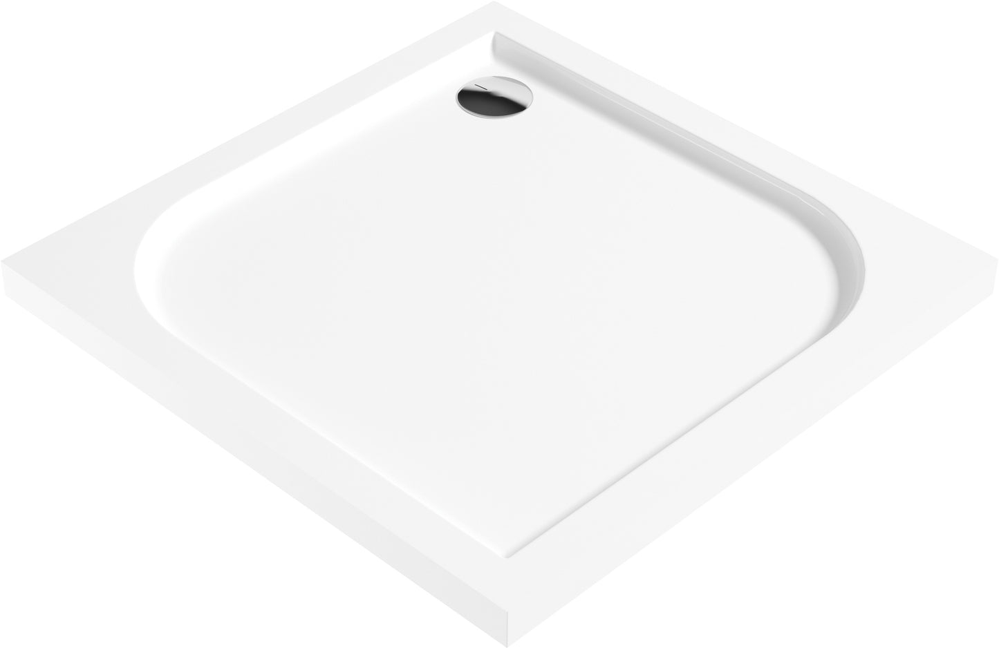 Acrylic shower tray, square, 90x90 cm