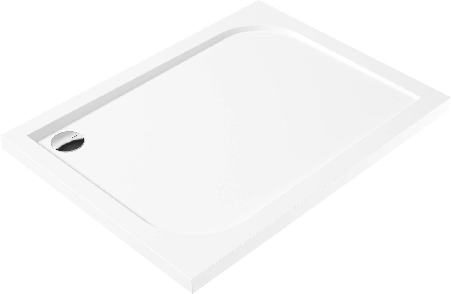 Acrylic shower tray, rectangular, 80x120 cm