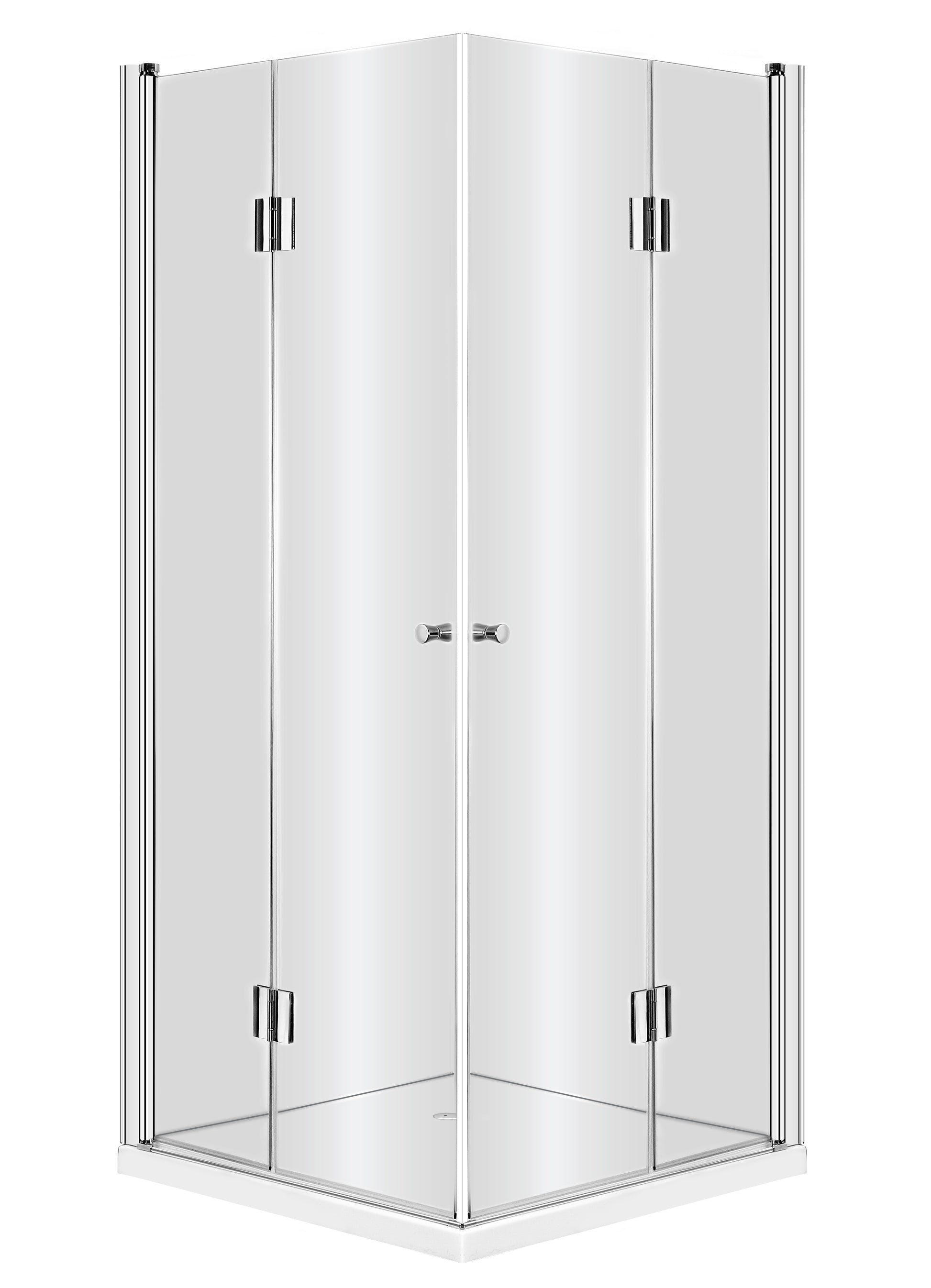 Shower cabin, square, 80 cm