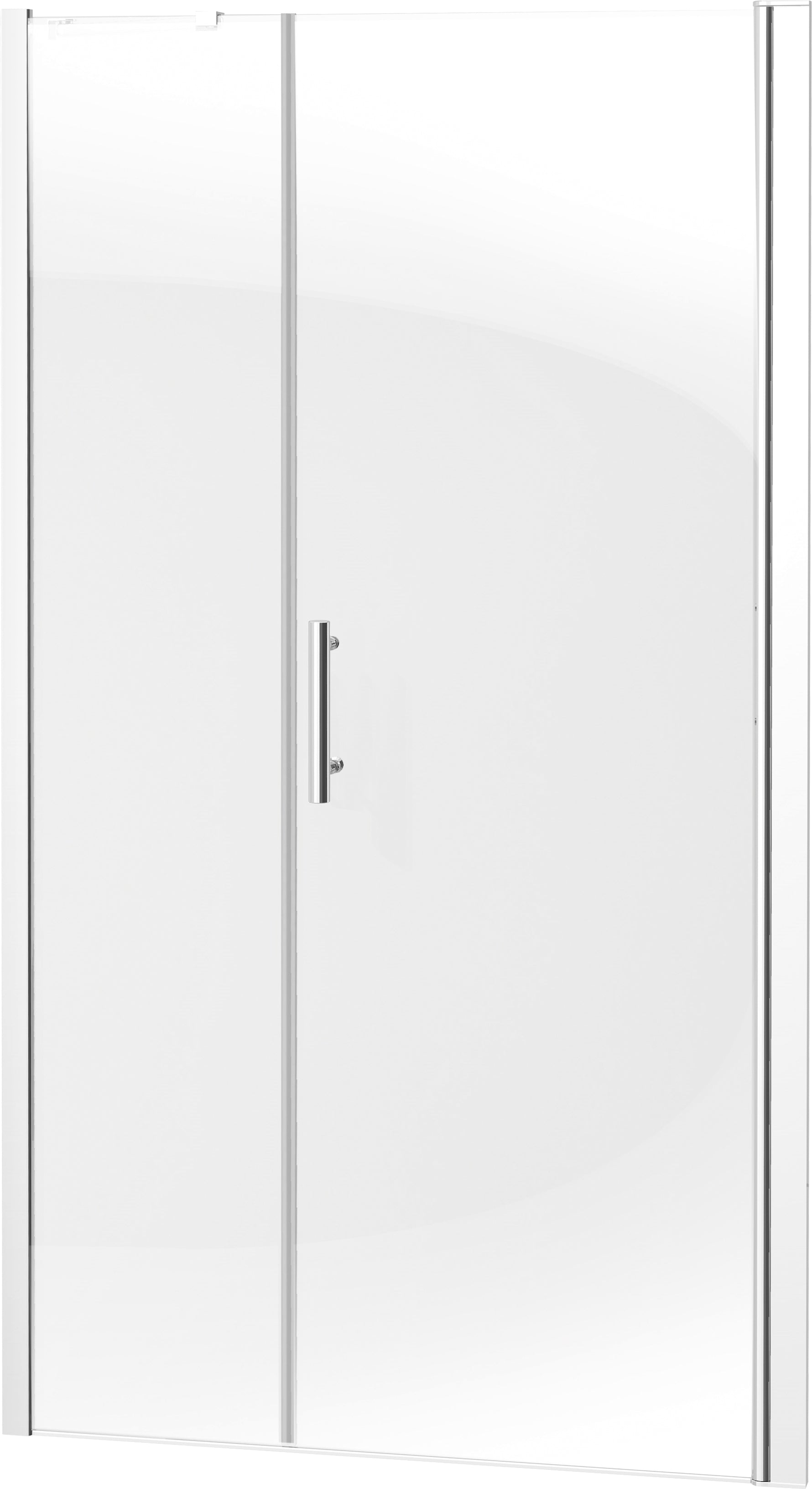 Shower doors, recessed, 90 cm - hinged