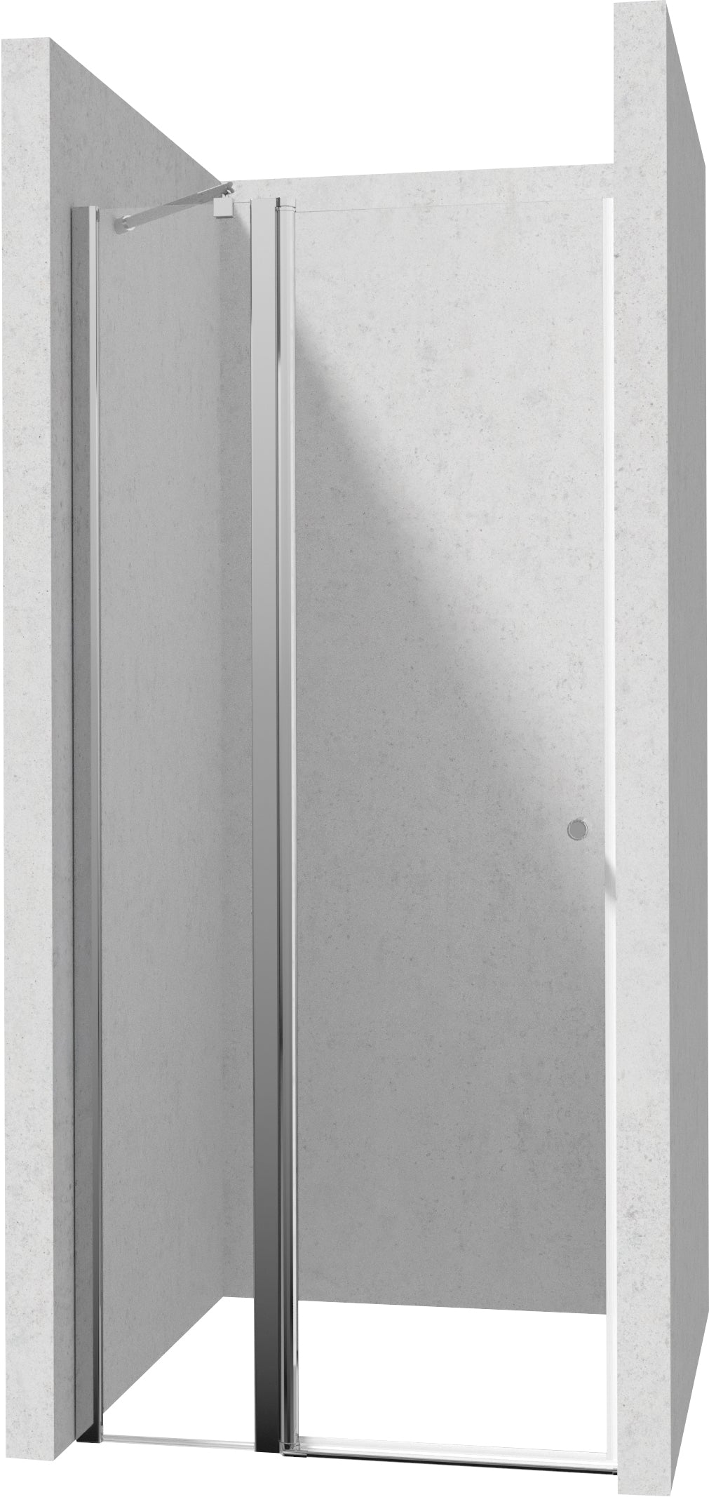 Shower doors, 80 cm - hinged